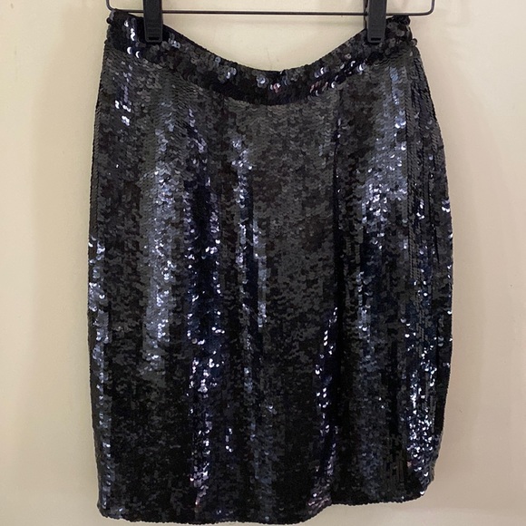 Vintage Modi Silk Sequins Skirt Size M - Picture 1 of 5